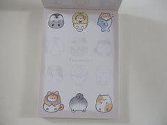 Cute Kawaii Crux Animals Fanimals Penguin Hamster Shark Dog Mini Notepad / Memo Pad - Stationery Designer Paper Collection