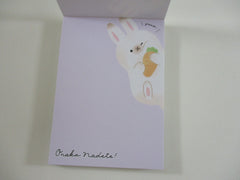 Cute Kawaii Crux Rabbit Bunny Onaka nadete Mini Notepad / Memo Pad - Stationery Designer Paper Collection