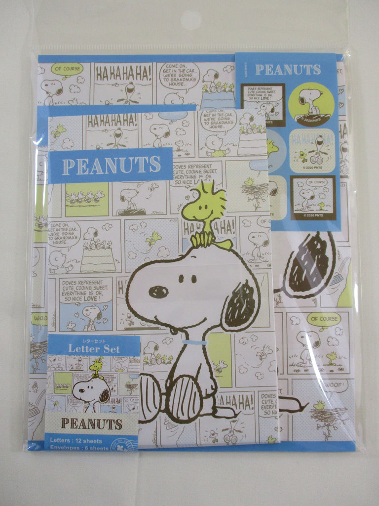 Cute Kawaii Snoopy Letter Set Pack - Stationery Writing Paper Envelope Penpal