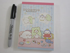 Cute Kawaii Sanrio Marumofubiyori Penguin and Seal 4 x 6 Inch Notepad / Memo Pad - Stationery Designer Paper Collection