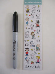 Cute Kawaii Kamio Peanuts Snoopy Woof Smack Sticker Sheet - for Journal Planner Craft