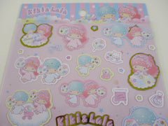 Cute Kawaii Sanrio Little Twin Stars Large Sticker Sheet - for Journal Planner Craft