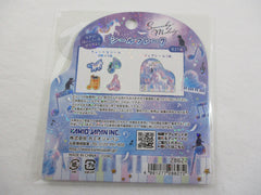 Cute Kawaii Kamio Smooch Melody Night Unicorn Flake Stickers Sack - for Journal Planner Craft Scrapbook Agenda