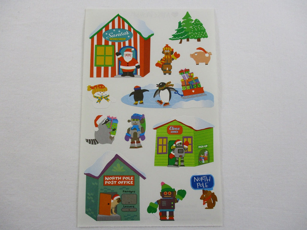 Mrs Grossman Santas Village Sticker Sheet / Module - 4 x 6.5 in - Vintage & Collectible 2013