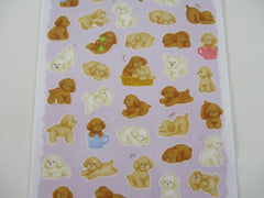 Cute Kawaii MW Animaru  Seal Series - G - Dog Puppies Sticker Sheet - for Journal Planner Craft