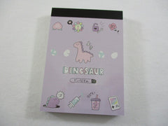 Cute Kawaii Q-Lia Dino Dinosaur Bubble Tea Game Fun theme Mini Notepad / Memo Pad - Stationery Design Writing Collection