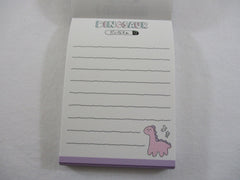 Cute Kawaii Q-Lia Dino Dinosaur Bubble Tea Game Fun theme Mini Notepad / Memo Pad - Stationery Design Writing Collection