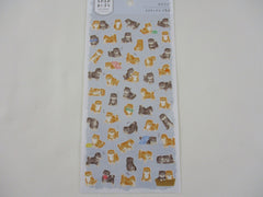 Cute Kawaii MW Animaru  Seal Series - L - Dog Puppies Sticker Sheet - for Journal Planner Craft