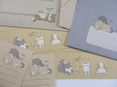 Cute Kawaii Q-Lia Dog Wonderful Shiba Friends Letter Sets - Writing Paper Envelope Stationery