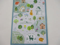 Cute Kawaii MW Scenic Season Series - C - Spring Summer Green Forest Sticker Sheet - for Journal Planner Craft