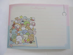 Cute Kawaii San-X Sumikko Gurashi Friends Retro 4 x 6 Inch Notepad / Memo Pad - Stationery Designer Paper Collection