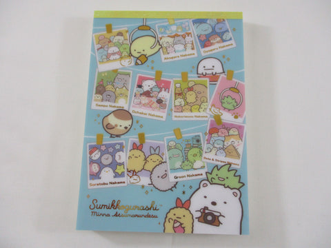 Cute Kawaii San-X Sumikko Gurashi Friends Retro 4 x 6 Inch Notepad / Memo Pad - Stationery Designer Paper Collection