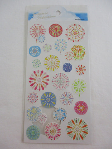 Cute Kawaii MW Summer Selection Series - Festival Fireworks Sticker Sheet - for Journal Planner Craft Organizer Calendar