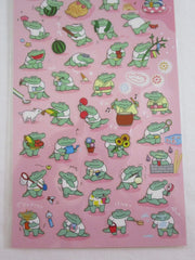 Cute Kawaii MW Summer Selection Series - Crocs Crocodile Play Fun Summer Beach Sticker Sheet - for Journal Planner Craft Organizer Calendar