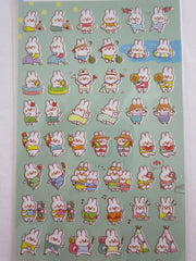 Cute Kawaii MW Summer Selection Series - Rabbit Play Fun Summer Beach Sticker Sheet - for Journal Planner Craft Organizer Calendar