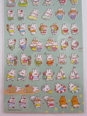 Cute Kawaii MW Summer Selection Series - Rabbit Play Fun Summer Beach Sticker Sheet - for Journal Planner Craft Organizer Calendar