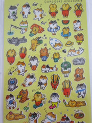 Cute Kawaii MW Cat Fun Summer Beach Sticker Sheet - for Journal Planner Craft Organizer Calendar