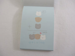 Cute Kawaii Q-Lia Bear Friends Love Heart Mini Notepad / Memo Pad - Stationery Design Writing Collection