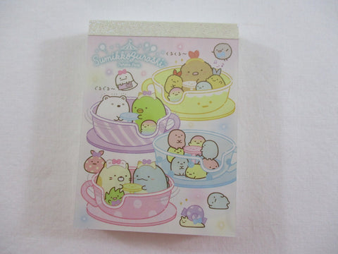 Cute Kawaii San-X Sumikko Gurashi Bubble Tea Bobba Tapioca Drink Mini Notepad / Memo Pad - D - Stationery Writing Message