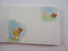 Cute Kawaii San-X Rilakkuma Bear Star Showers Mini Notepad / Memo Pad - B - Stationery Writing Message