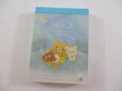 Cute Kawaii San-X Rilakkuma Bear Star Showers Mini Notepad / Memo Pad - C - Stationery Writing Message