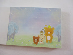 Cute Kawaii San-X Rilakkuma Bear Star Showers Mini Notepad / Memo Pad - D - Stationery Writing Message