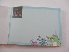 Cute Kawaii Q-Lia Bone Hungry Crocs Mini Notepad / Memo Pad - Stationery Design Writing Collection