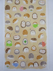 Cute Kawaii MW Animaru  Seal Series - O - Hedgehog Sticker Sheet - for Journal Planner Craft