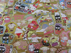 Cute Kawaii Sanrio Characters Hello Kitty My Melody Little Twin Stars Cinnamoroll Badtz Maru Flake Sack Stickers - 50 pcs