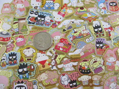 Cute Kawaii Sanrio Characters Hello Kitty My Melody Little Twin Stars Cinnamoroll Badtz Maru Flake Sack Stickers - 50 pcs