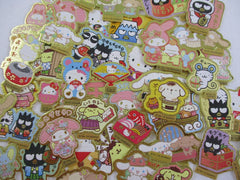 Cute Kawaii Sanrio Characters Hello Kitty My Melody Little Twin Stars Cinnamoroll Badtz Maru Flake Sack Stickers - 50 pcs