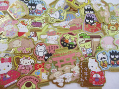 Cute Kawaii Sanrio Characters Hello Kitty My Melody Little Twin Stars Cinnamoroll Badtz Maru Flake Sack Stickers - 50 pcs