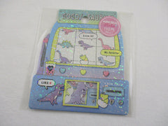 Cute Kawaii Crux Dinosaurs Dino Game Stickers Flake Sack - for Journal Planner Craft Scrapbook Collectible