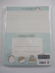 Cute Kawaii Q-lia Hedgehog Die Cut Letter Set Pack - Stationery Writing Paper Envelope Penpal