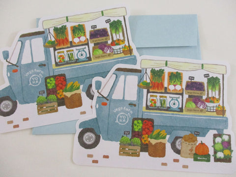 Cute Kawaii MW Food Truck Farmers Market Series - Vegie Farm Letter Sets - Stationery Writing Paper Envelope Penpal