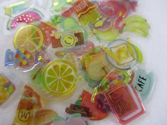 Candy Drop Style Food and Drink theme Flake Stickers - 45 pcs
