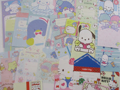 Cute Kawaii Hello Kitty Cinnamoroll My Melody Little Twin Stars Pochacco Tuxedosam Die Cut Paper Memo Note Set Sanrio