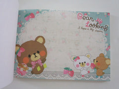 Cute Kawaii Crux Bear is Looking 4 x 6 Inch Notepad / Memo Pad - Stationery Designer Paper Collection - Vintage HTF