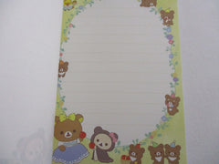 Cute Kawaii San-X Rilakkuma Bear Alice Red Riding Hood 4 x 6 Inch Notepad / Memo Pad - Stationery Designer Paper Collection