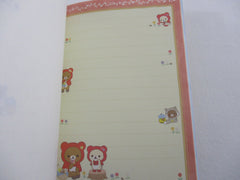 Cute Kawaii San-X Rilakkuma Bear Alice Red Riding Hood 4 x 6 Inch Notepad / Memo Pad - Stationery Designer Paper Collection