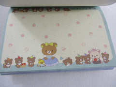 Cute Kawaii San-X Rilakkuma Bear Alice Red Riding Hood 4 x 6 Inch Notepad / Memo Pad - Stationery Designer Paper Collection