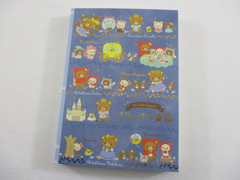 Cute Kawaii San-X Rilakkuma Bear Alice Red Riding Hood 4 x 6 Inch Notepad / Memo Pad - Stationery Designer Paper Collection