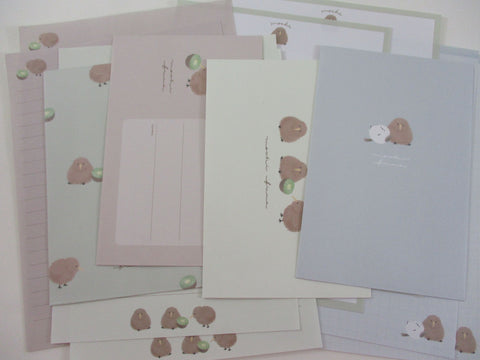 Cute Kawaii Q-Lia Bird Kiwi Letter Sets - Stationery Writing Paper Envelope Penpal