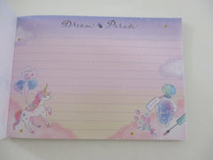 Cute Kawaii Kamio Unicorn Dream Cream Soda 4 x 6 Inch Notepad / Memo Pad - Stationery Designer Paper Collection