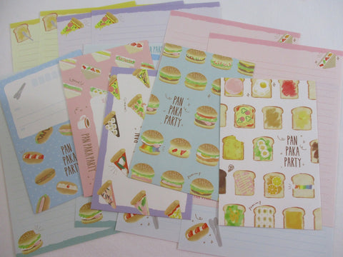 Cute Kawaii Crux Pan Breakfast Bread Letter Sets - Stationery Writing Paper Envelope Penpal