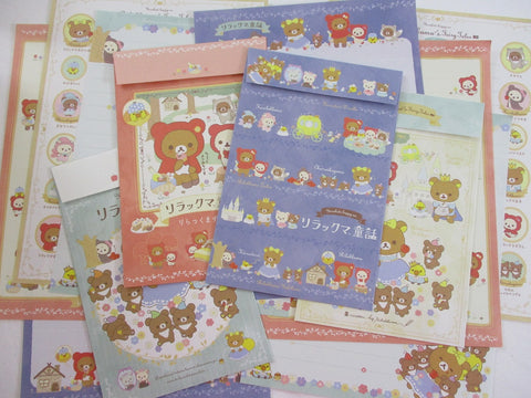 Cute Kawaii San-X Rilakkuma Bear Alice Red Riding Hood Letter Sets Stationery