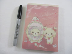 Cute Kawaii San-X Korilakkuma Bear Rilakkuma Twin 4 x 6 Inch Notepad / Memo Pad - Stationery Designer Paper Collection