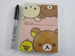 Cute Kawaii San-X Happy Bear Rilakkuma 4 x 6 Inch Notepad / Memo Pad - Stationery Designer Paper Collection