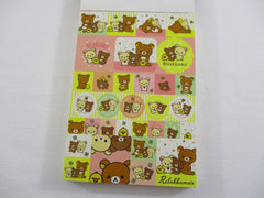 Cute Kawaii San-X Happy Bear Rilakkuma 4 x 6 Inch Notepad / Memo Pad - Stationery Designer Paper Collection