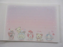 Cute Kawaii San-X Korilakkuma Bear Rilakkuma Twin 4 x 6 Inch Notepad / Memo Pad - Stationery Designer Paper Collection